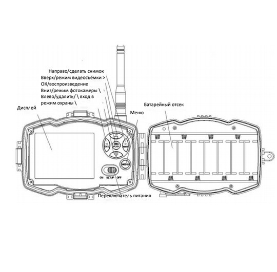 Фотоловушка MG984G, сamo (36MP, 1080HD, MMS/mail, 4G)